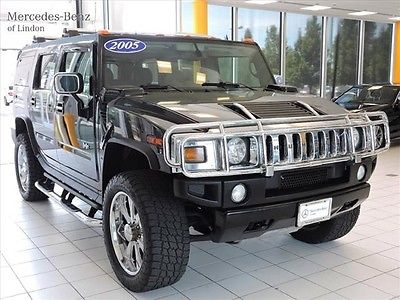 Hummer : H2 SUV Hum-V, 4X4, towing, leather, black, american made, collector, off-road, GM, SUV