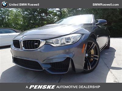 BMW : M4 2dr Convertible 2 dr convertible low miles automatic gasoline 3.0 l straight 6 cyl grey