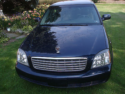 Cadillac : DeVille Base Sedan 4-Door 2004 cadillac deville blue low mileage 86000 garage kept heat cool seats