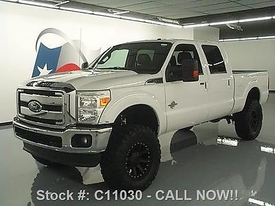 Ford : F-250 LARIAT CREW 4X4 LIFTED DIESEL 2011 ford f 250 lariat crew 4 x 4 lifted diesel 50 k miles c 11030 texas direct