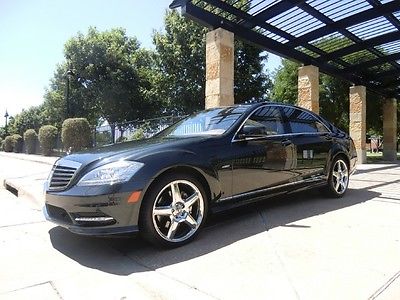 Mercedes-Benz : S-Class S550 2012 s 550 black cashmere leather p 2 package sport plus package camera new