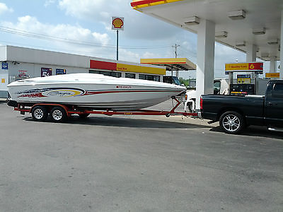 2001 Baja H2X Speed Boat    24.6' w/Eagles Trailer