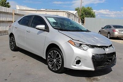 Toyota : Corolla S 2015 toyota corolla s fixable repairable project save rebuilder wrecked salvage