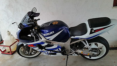 Suzuki : GSX-R 2003 suzuki gsx r 600 white and blue
