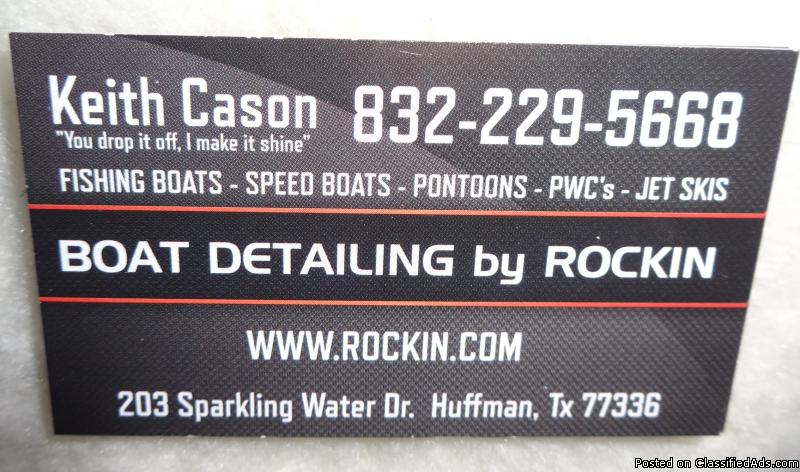 Save time and money! I wash and wax your boat.
