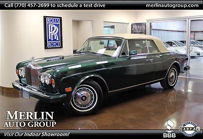 Rolls-Royce : Corniche Low Miles Convertible Unspecified Gasoline 6.8L V8 Balmoral Green