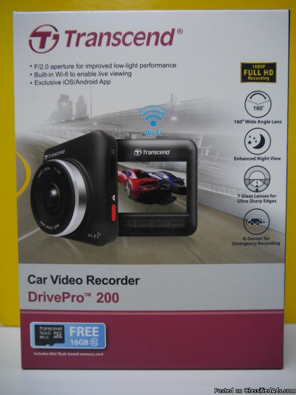 Brand New Transcend Drive Pro200 Camera For Sale, 0