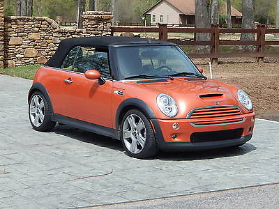 Mini : Cooper S CONVERTIBLE 2005 mini cooper s convertible hot orange exterior w beige and black interior