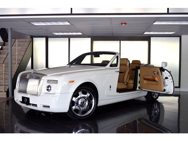 Rolls-Royce : Phantom Drophead 2008 rolls royce phantom drophead only 17 k miles white tan loaded