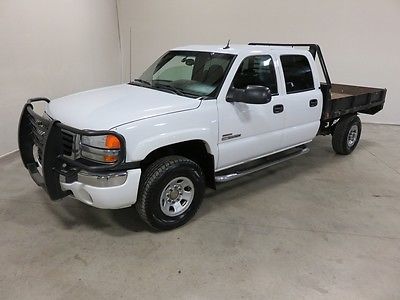 GMC : Sierra 3500 SLE 05 gmc sierra 3500 sle 6.6 l duramax turbo diesel crew 8 ft flat auto 4 x 4 80 pics