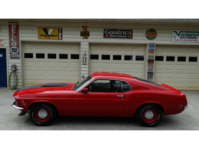 Ford : Mustang FASTBACK 351 cleveland engine 4 wheel disc brakes candy apple red paint