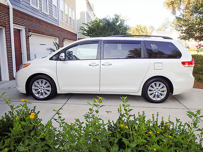 Toyota : Sienna Limited Mini Passenger Van 5-Door Excellent 2014 Toyota Sienna Limited, Blizzard Pearl, upgraded sound/video