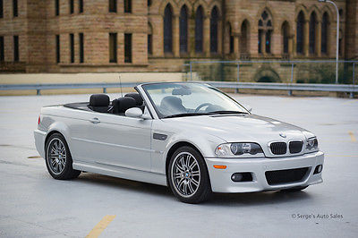 BMW : M3 Base Convertible 2-Door 2005 bmw m 3 convertible 44 185 miles navigation heather leather silver smg trans