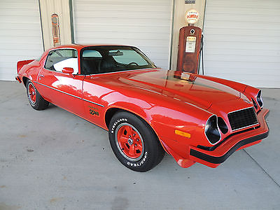 Chevrolet : Camaro Z28 1977 z 28 camaro low miles only miles 350 a c air red muscle car 9000 org miles