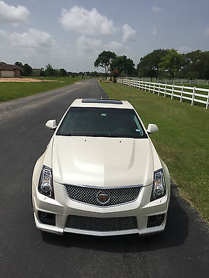Cadillac : CTS CTS-V 2009 cadillac cts v white manual recaro low miles custom wheels headers exhaust
