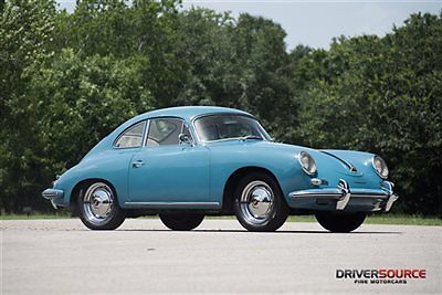 Porsche : 356 B Coupe 1960 porsche 356 b coupe 1600 matching engine original aetna blue kardex