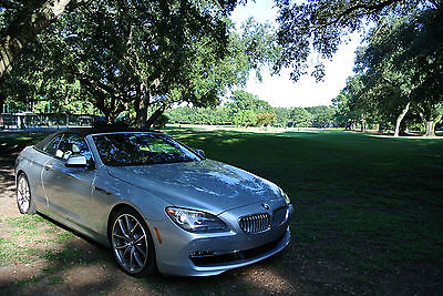 BMW : 6-Series 650i 2012 bmw 6 series 650 i convertible titanium silver metalic ivory white interior