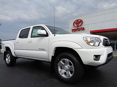 Toyota : Tacoma TRD Sport Double Cab 4x4 Short Bed Nav White New 2015 Tacoma Double Cab 4x4 TRD Sport V6 Tow Navigation White Hood Scoop 4WD