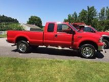 Ford : F-350 XLT Extended Cab  2005 red ford f 350 xlt ext cab 4 x 4 6.0 diesel
