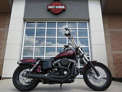 Harley-Davidson : Dyna 2013 harley davidson street bob fxdb 96 motor 6 spd bassani exhuast candy custom