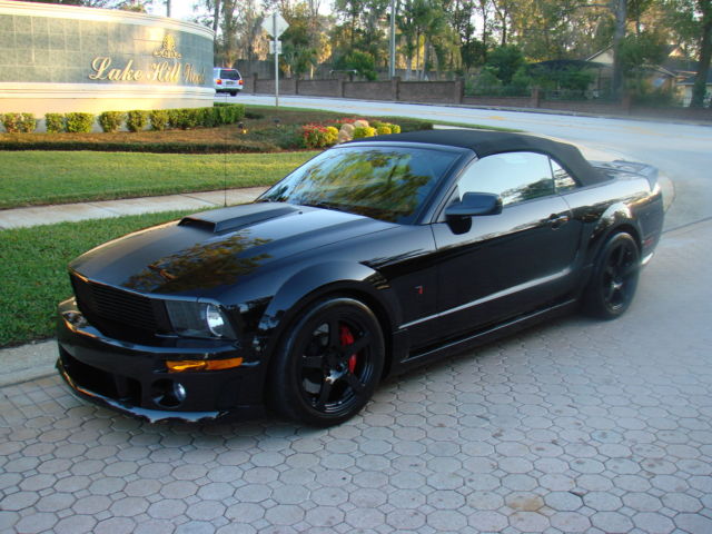 Ford : Mustang Roush Stage3 2008 roush black jack edition 1 of 16 convertibles only 4 k miles
