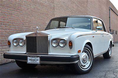 Rolls-Royce : Silver Shadow LOW MILES 1977 rolls royce silver shadow ii sedan low miles old english white