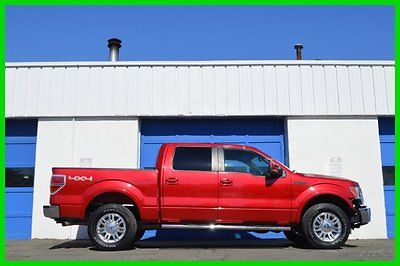 Ford : F-150 Lariat 4X4 4WD Super Crew 5.0 V8 Leather Loaded Repairable Rebuildable Salvage Lot Drives Great Project Builder Fixer Wrecked