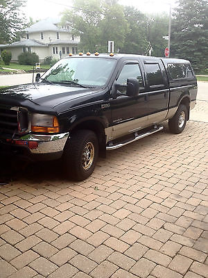 Ford : F-250 FORD F250 Super Duty Crew Cab TURBO DIESEL 2001 bed topper and plow included