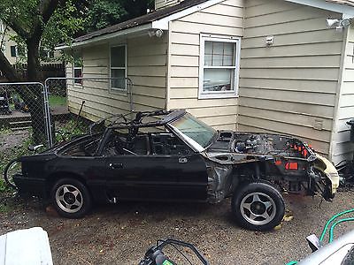 Ford : Mustang GT 1990 ford mustang gt 5.0 convertible parts project rust free rolling chassis