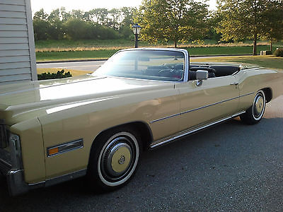 Cadillac : Eldorado 1975 cadillac eldorado classic convertible