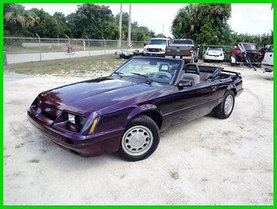 Ford : Mustang GT 1985 gt convertable 5.0 5 speed cool paint no reserve