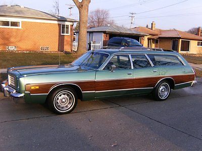 Dodge : Coronet Crestwood 1975 dodge coronet crestwood station wagon restored rare 1 of 6200 made