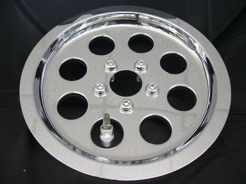 HARLEY 70 TOOTH CHROME PULLEY COVER EVOLUTION 1980 – 1999