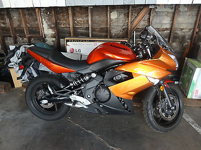 Kawasaki : Ninja 2011 kawasaki ninja 650 r with very low miles in candy burnt orange color