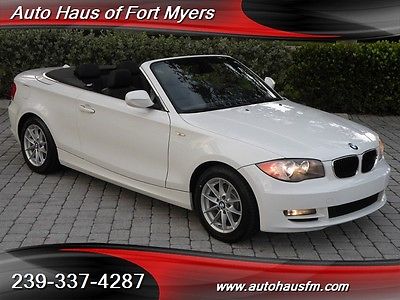 BMW : 1-Series 128i Convertible Ft Myers FL We Finance & Ship Nationwide Florida Owned New Tires Alpine White