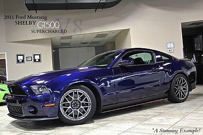 Ford : Mustang 2dr Coupe 2011 ford mustang shelby gt 500 coupe 53 k msrp svt performance pkg loaded