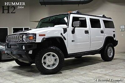 Hummer : H2 4dr SUV 2004 hummer h 2 suv axxera touchscreen bose audio heated leather white serviced