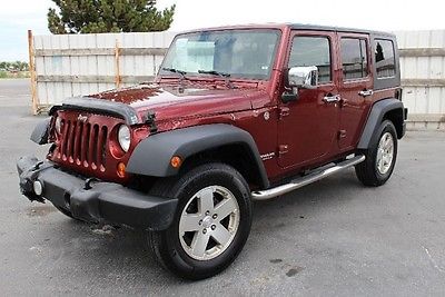 Jeep : Wrangler 4WD Unlimited X 2007 jeep wrangler 4 wd unlimited x repairable save salvage wrecked damaged