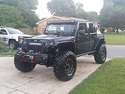 Jeep : Wrangler Unlimited Rubicon X Edition Black on Black Leather 2014 jeep wrangler unlimited rubicon x edition 1 of a kind rigid bfg fox mopar