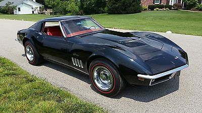 Chevrolet : Corvette red Rare 1969 Black Red Big Block Coupe