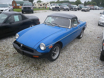 MG : MGB Roadster 1977 mgb roadster blue in color restored stainless steel exhaust very clean
