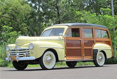 Ford : Other Columbia Rear 47 maize yellow restored woodie columbia rear