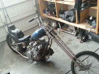 Custom Built Motorcycles : Chopper CB750 NIGHTHAWK CUSTOM CHOPPER LONG SPRINGER 1991 king queen seat