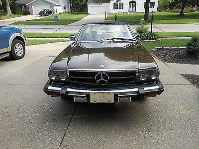 Mercedes-Benz : 400-Series 450sl 80 mb 450 sl two tops 72 m miles near perfect condition 2 nd owner brown