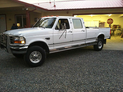 Ford : F-350 XLT Crew Cab Pickup 4-Door 1996 ford f 350 crew cab powerstroke 5 speed unbelievably low 59 k miles