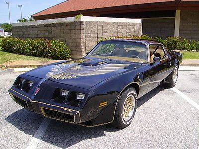 Pontiac : Trans Am GORGEOUS W-72 400 WITH 4 SPEED T-TOPS A/C WS6 1979 pontiac trans am black t tops w 72 400 4 speed ws 6 factory a c beautiful