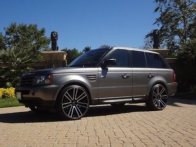 Land Rover : Range Rover Sport Supercharged 2009 land rover range rover sport supercharged tv s 24 custom rims clean