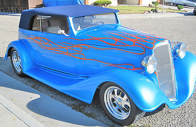 Chevrolet : Other Phantom 1934 blue chevrolet phantom street rod excellent condition heidts suspension