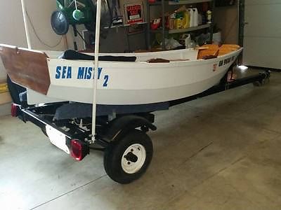 10 Foot Wooden Boat w/ Trailer & 4 Horse Johnson Motor Ohio