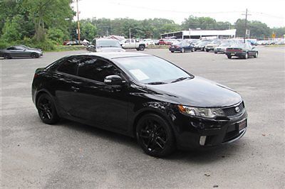 Kia : Forte 2dr Coupe Automatic SX 2010 kia forte koup sx we finance clean car fax loaded blk blk leather moon